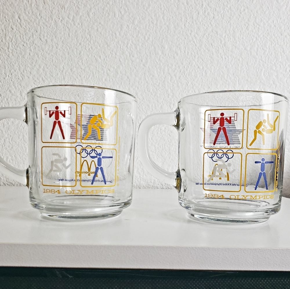 Set of 2 McDonald's team USA 1984 LA Olympics